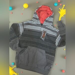 New Ground Level lined hoodie jacket Boys M